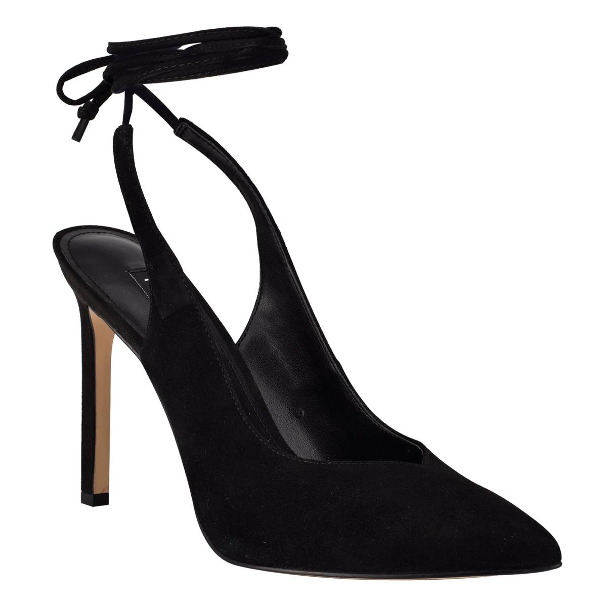 Zapatos De Salon Nine West Talon Ankle Wrap Vestido Negras | 4153FWURV