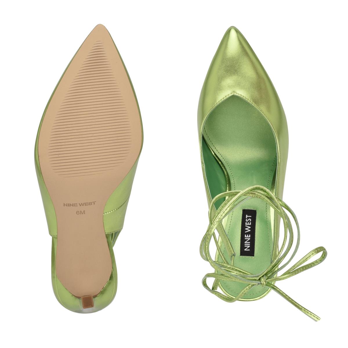 Zapatos De Salon Nine West Talon Ankle Wrap Vestido Verde | 9573VROMP