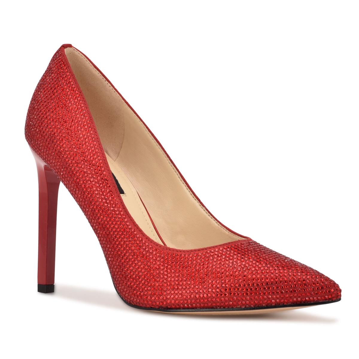 Zapatos De Salon Nine West Tatiah Vestido Rojas | 6578MXDFI