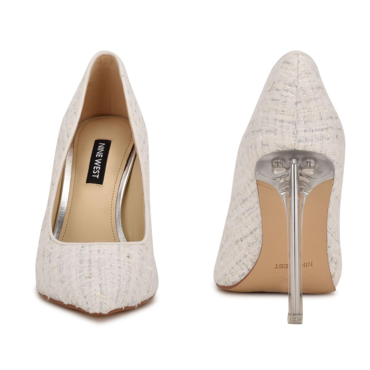 Zapatos De Salon Nine West Tatiana Pointy Puntera Blancas | 0926VPMHE