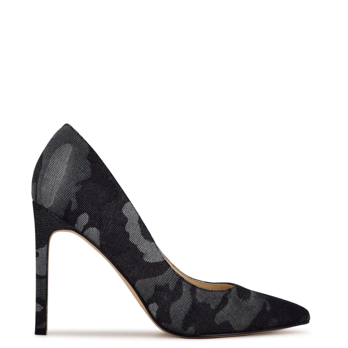 Zapatos De Salon Nine West Tatiana Pointy Puntera Azules Camuflaje | 1623QBWMJ