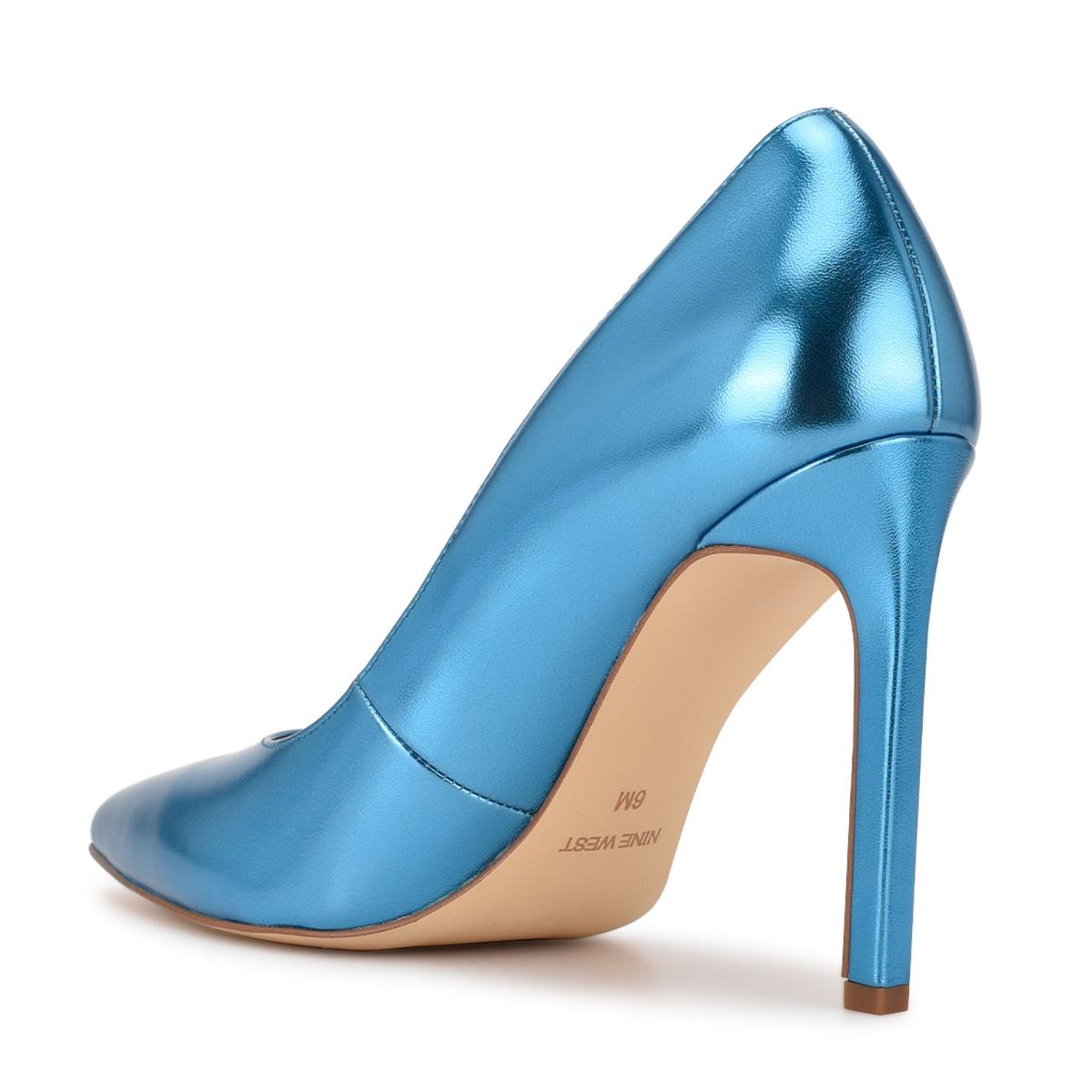 Zapatos De Salon Nine West Tatiana Pointy Puntera Azules Claro | 2460RXCET