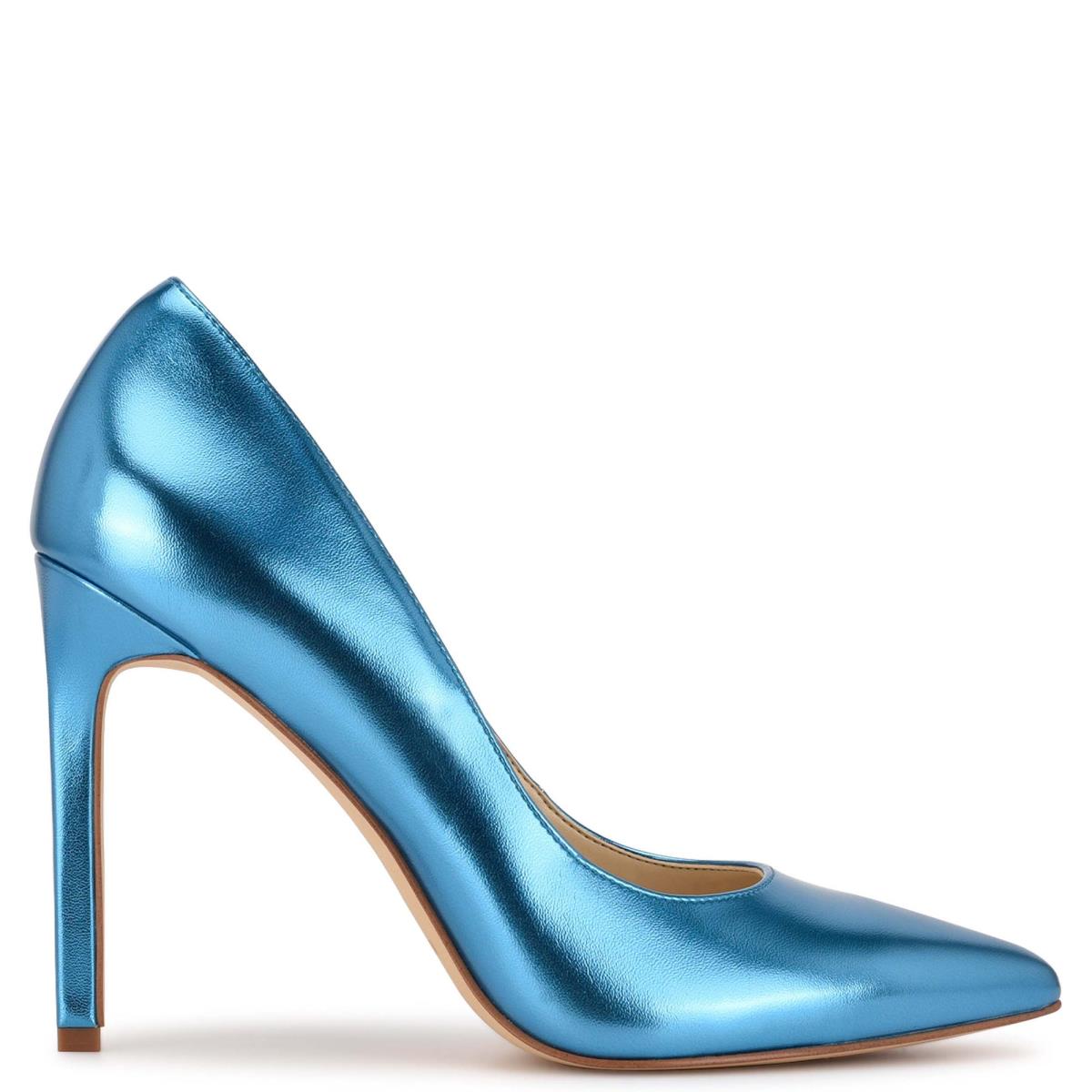 Zapatos De Salon Nine West Tatiana Pointy Puntera Azules Claro | 2460RXCET