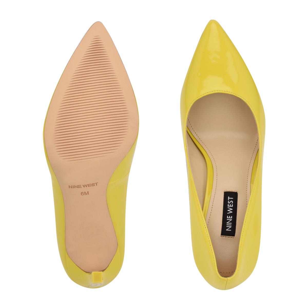 Zapatos De Salon Nine West Tatiana Pointy Puntera Amarillo | 3250TWDCM