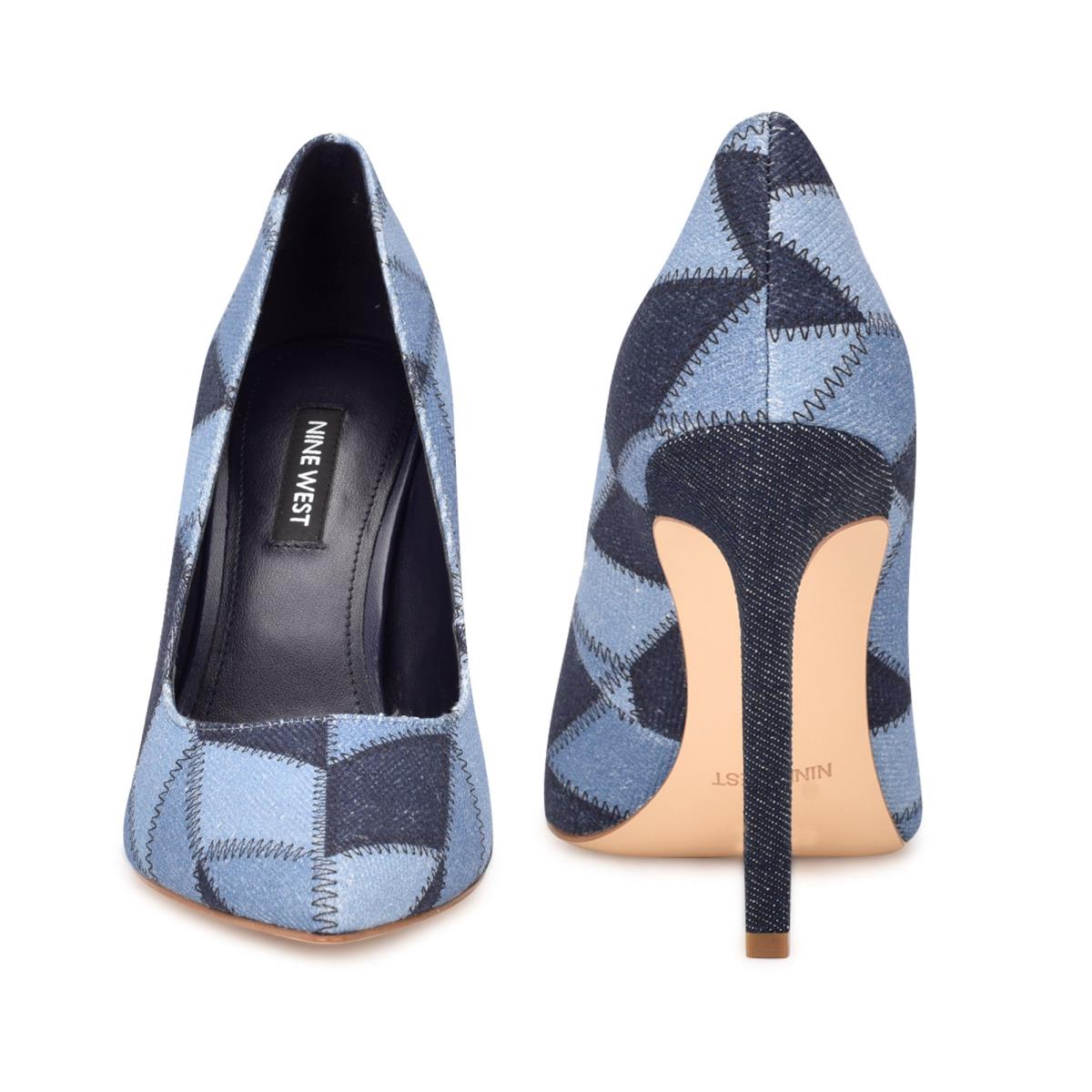 Zapatos De Salon Nine West Tatiana Pointy Puntera Azules | 4927WUGBE