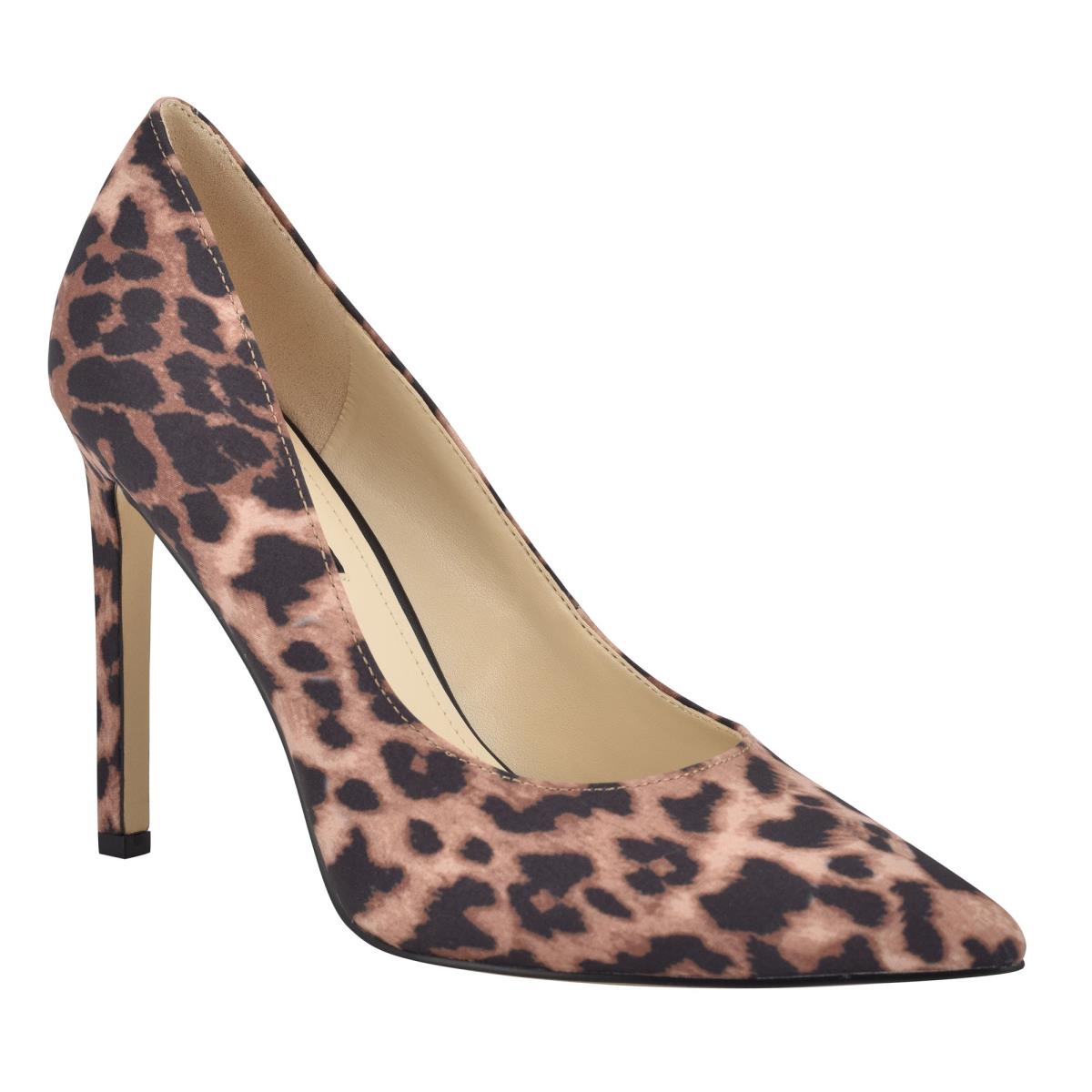 Zapatos De Salon Nine West Tatiana Pointy Puntera Leopardo | 5147FIALN