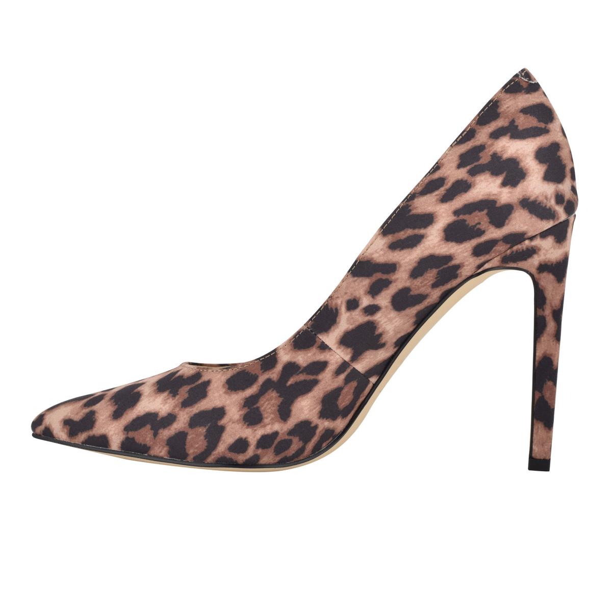 Zapatos De Salon Nine West Tatiana Pointy Puntera Leopardo | 5147FIALN