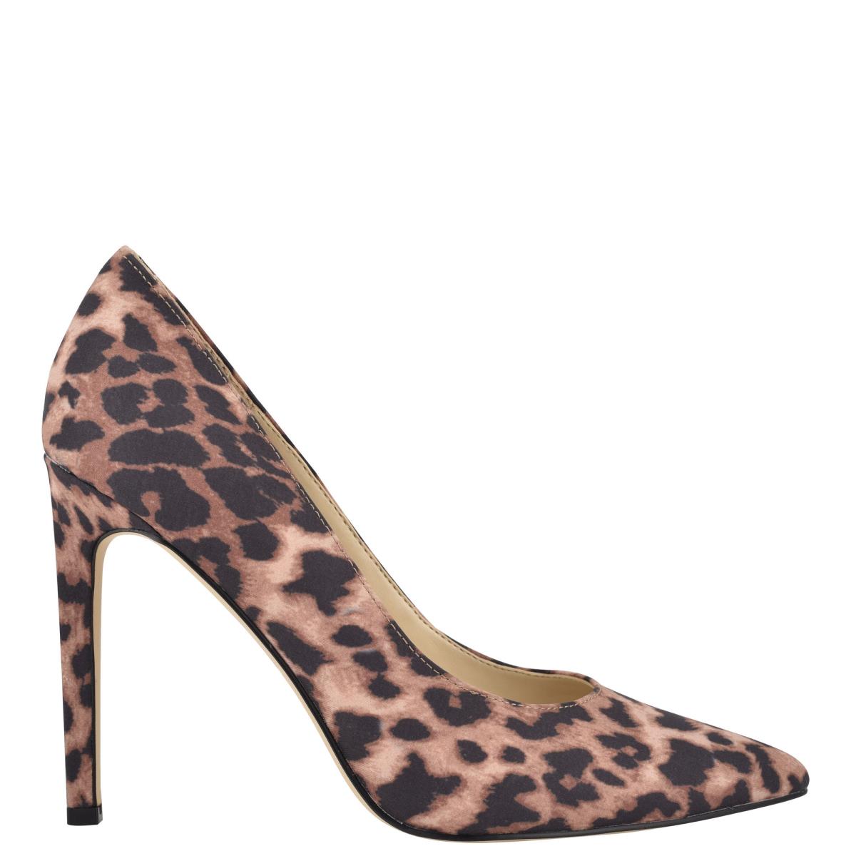 Zapatos De Salon Nine West Tatiana Pointy Puntera Leopardo | 5147FIALN