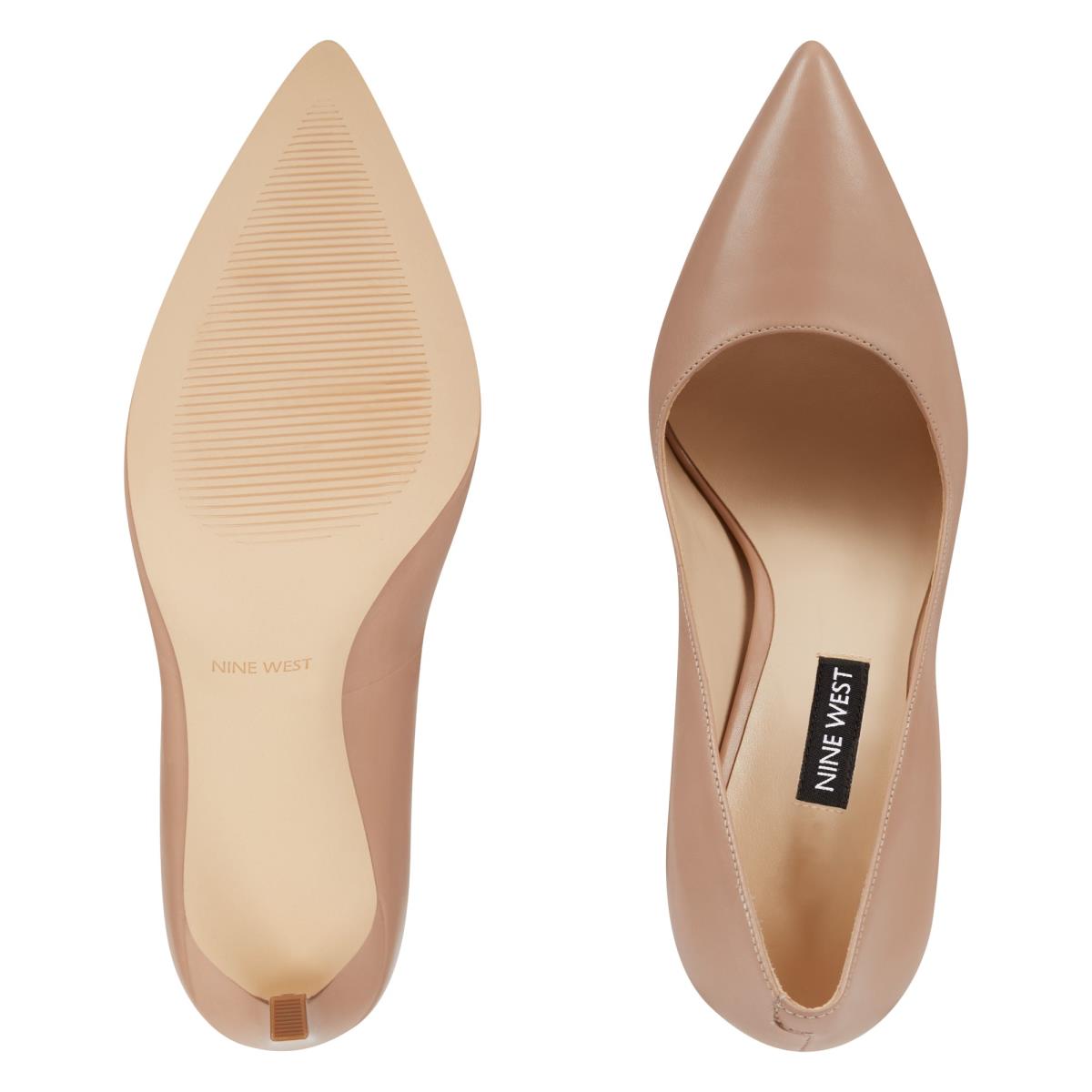 Zapatos De Salon Nine West Tatiana Pointy Puntera Beige | 6859LMNAJ