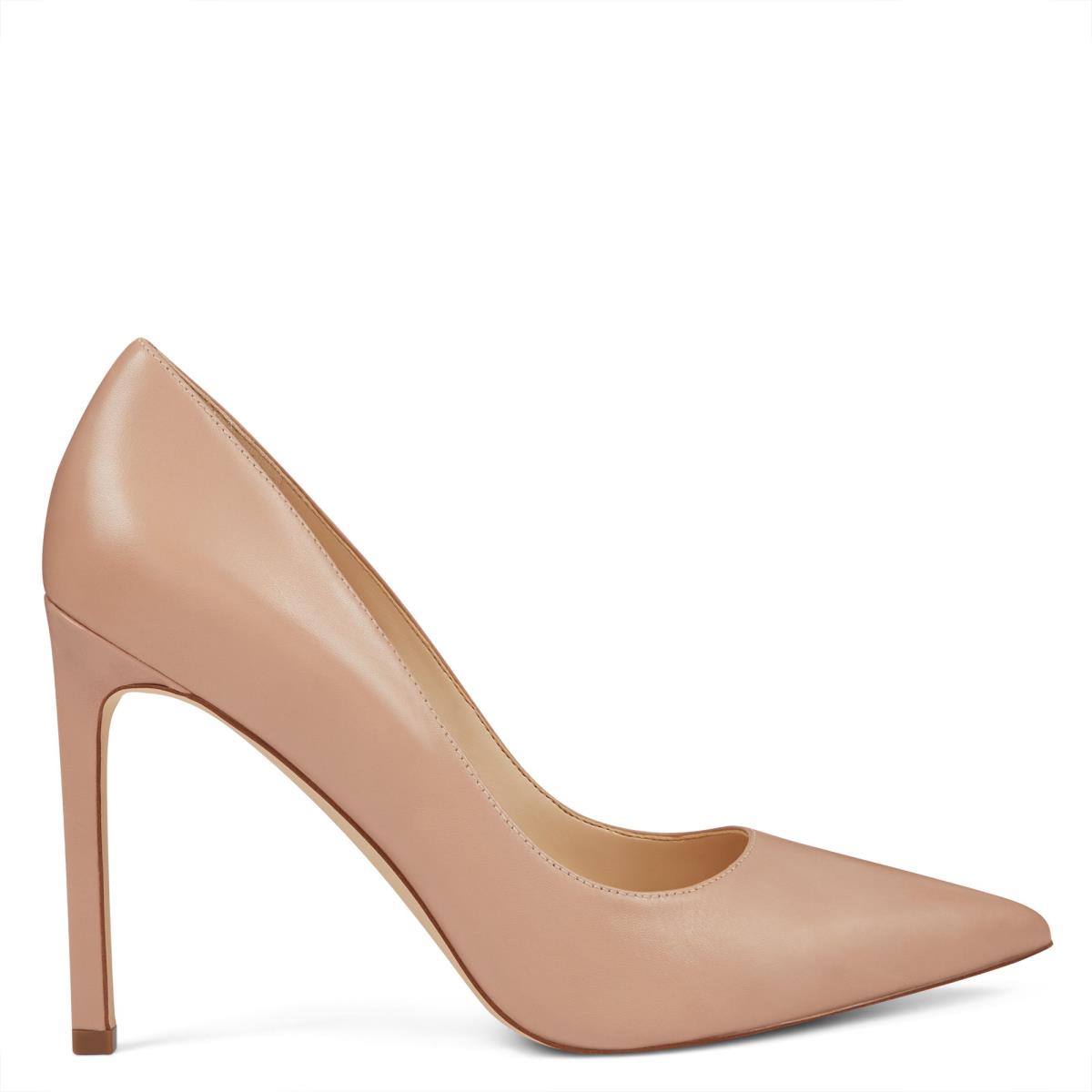 Zapatos De Salon Nine West Tatiana Pointy Puntera Beige | 6859LMNAJ