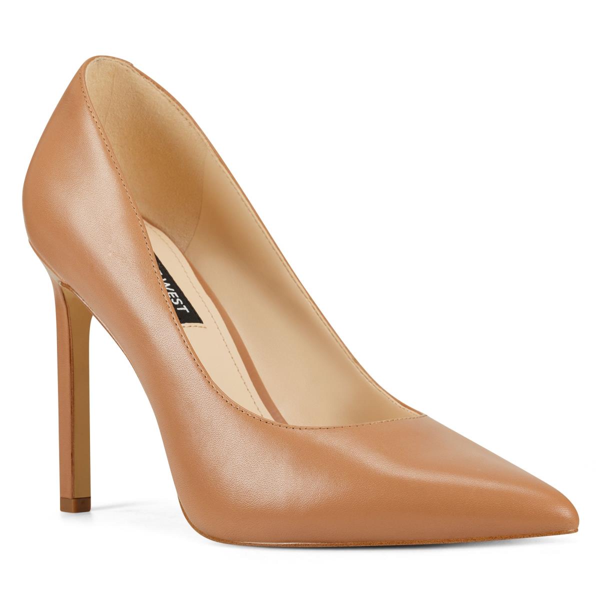 Zapatos De Salon Nine West Tatiana Pointy Puntera Beige | 6981MGZQV