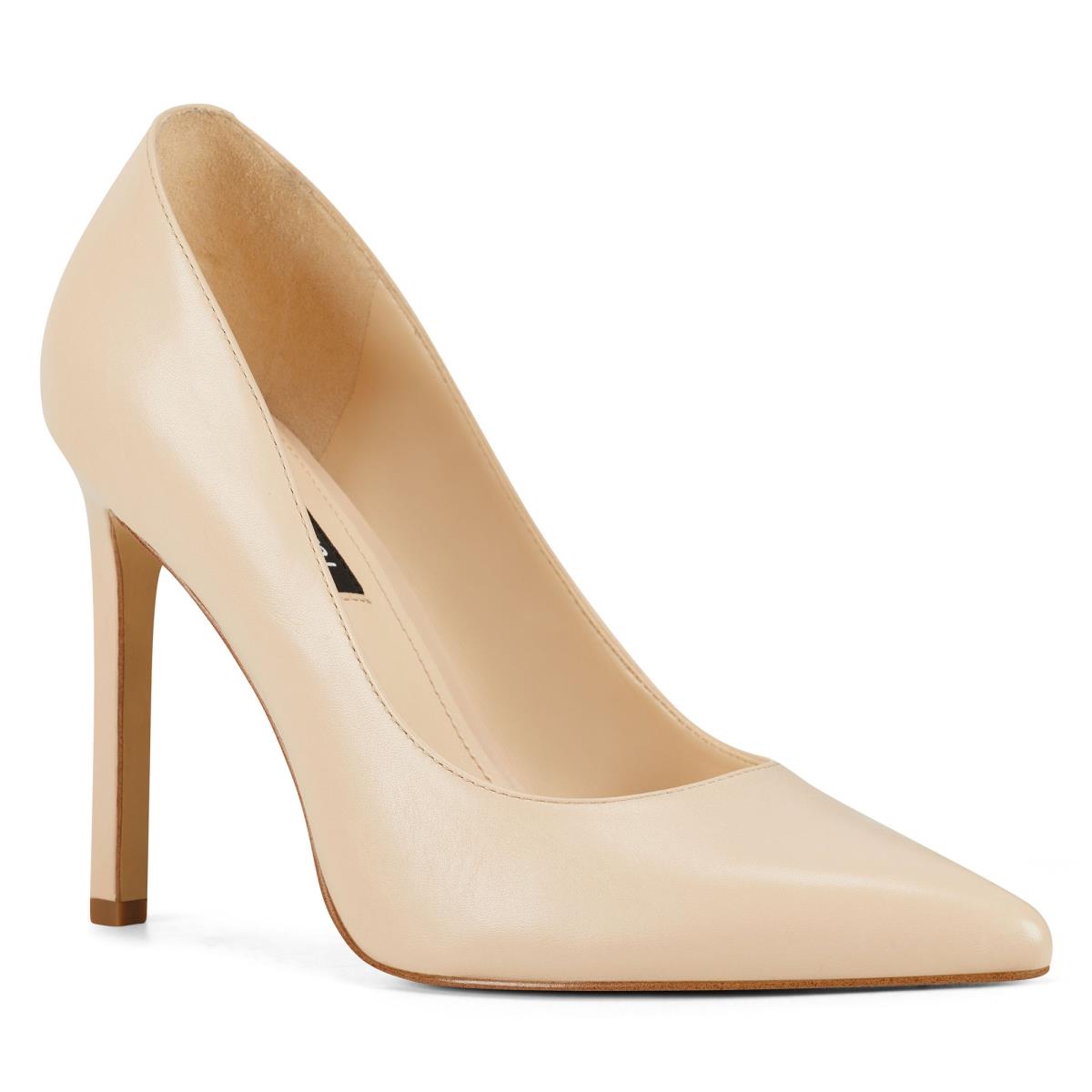 Zapatos De Salon Nine West Tatiana Pointy Puntera Blancas | 7839NQSZP