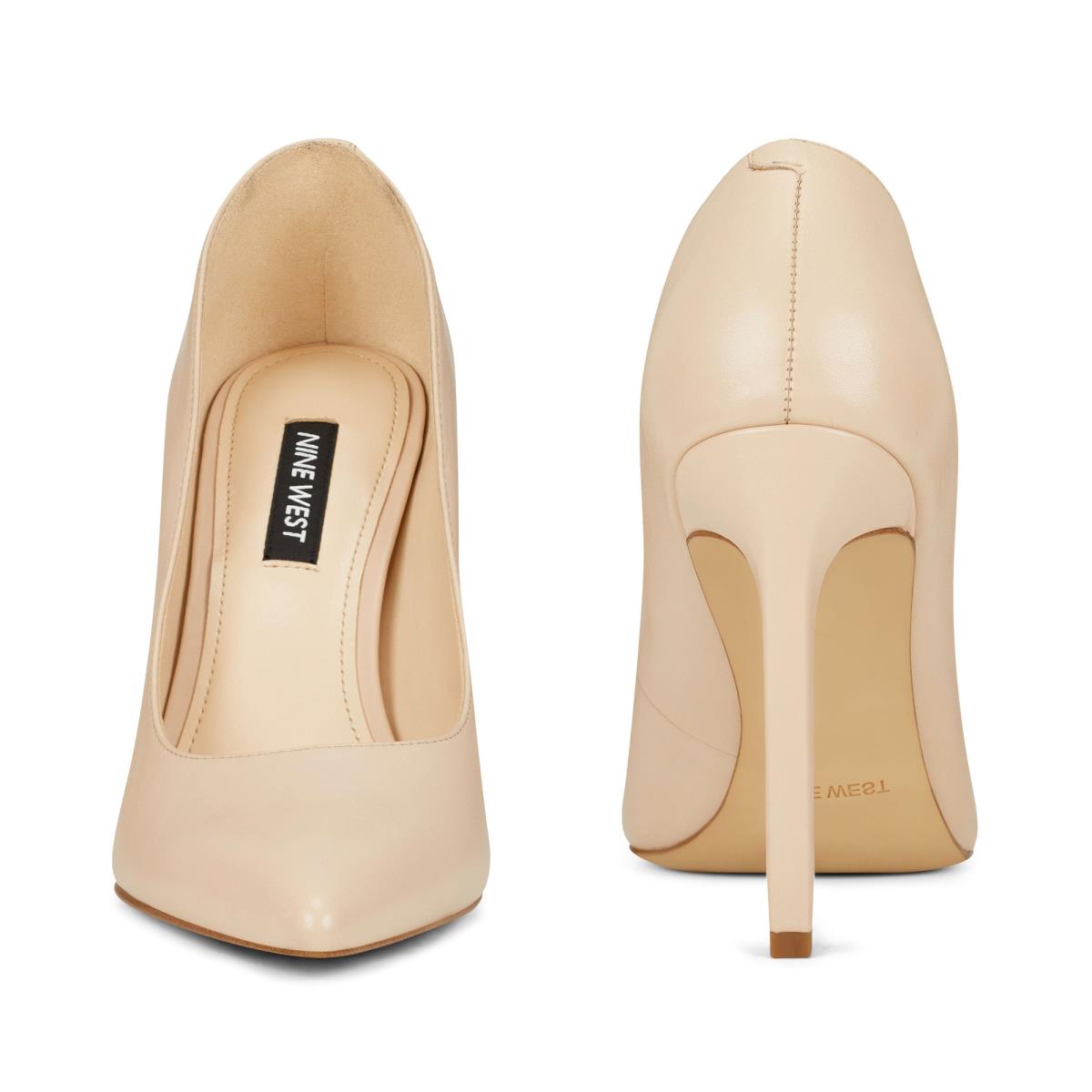 Zapatos De Salon Nine West Tatiana Pointy Puntera Blancas | 7839NQSZP