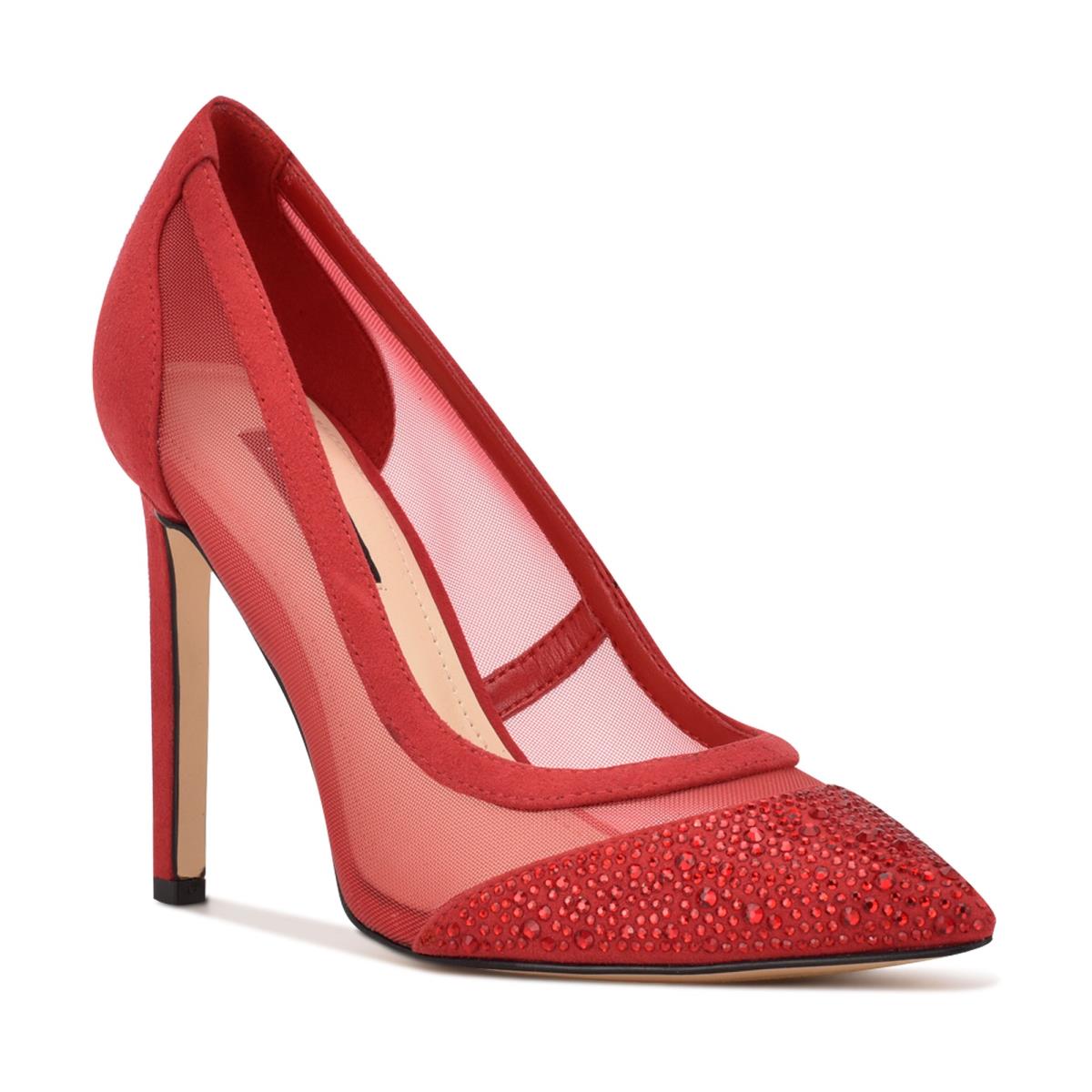 Zapatos De Salon Nine West Tayen Vestido Rojas | 2867QUFMA