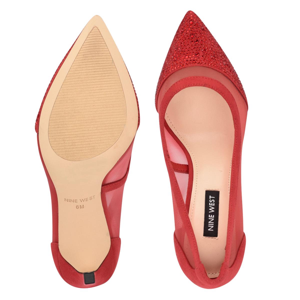 Zapatos De Salon Nine West Tayen Vestido Rojas | 2867QUFMA