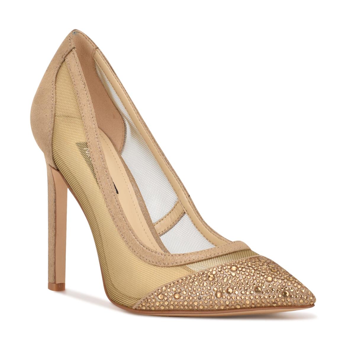 Zapatos De Salon Nine West Tayen Vestido Marrones | 3942RMXFC