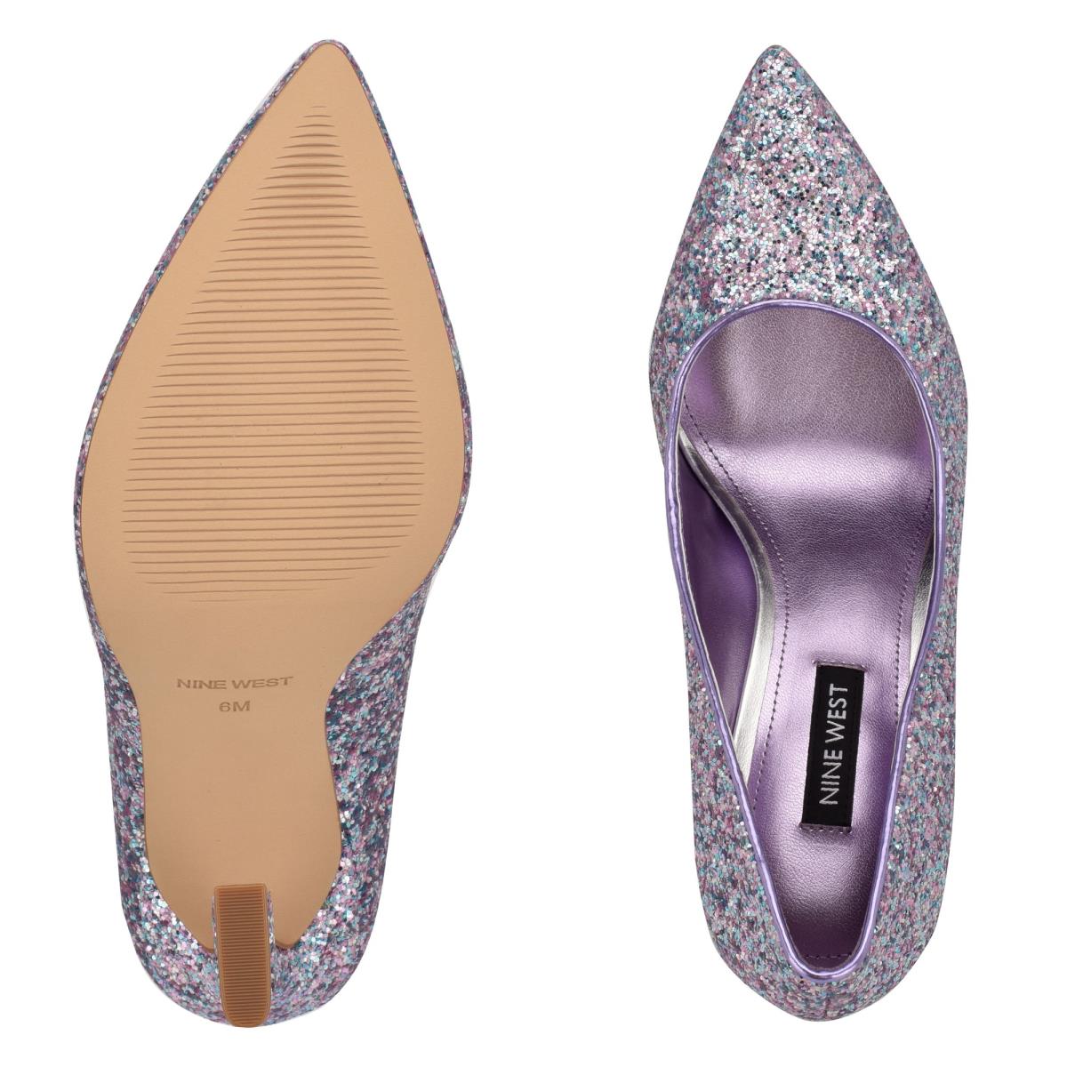 Zapatos De Salon Nine West Trendz Pointy Puntera Moradas Multicolor | 1726HGREQ