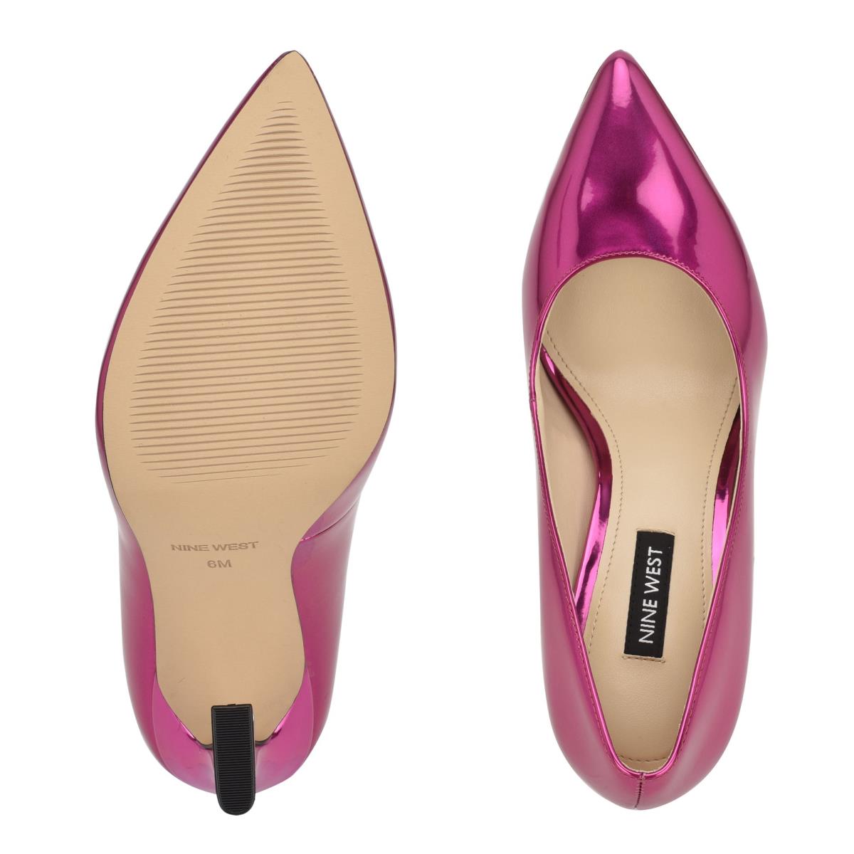 Zapatos De Salon Nine West Trendz Pointy Puntera Rosas | 2073DFVQC