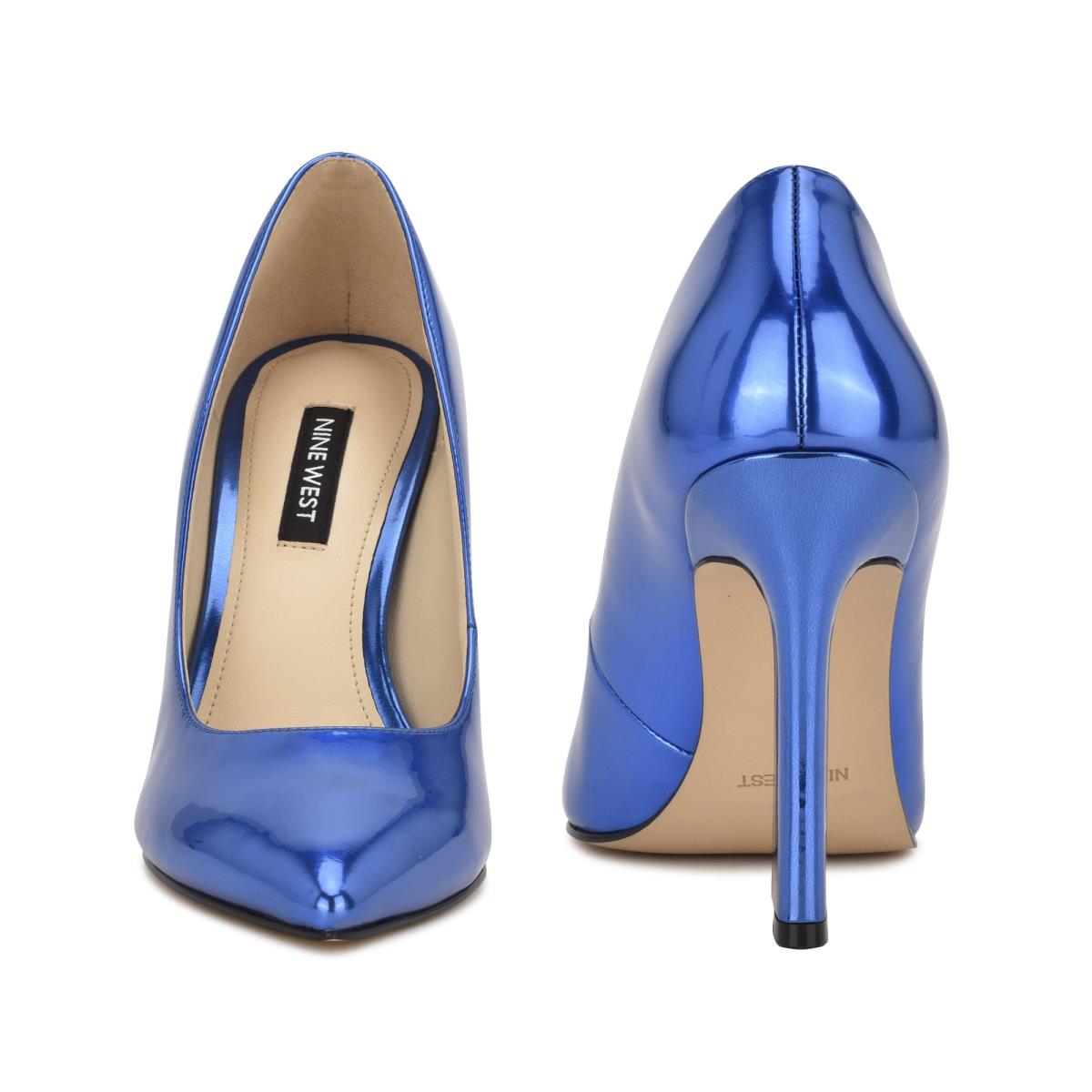 Zapatos De Salon Nine West Trendz Pointy Puntera Azules | 7432BYFIN