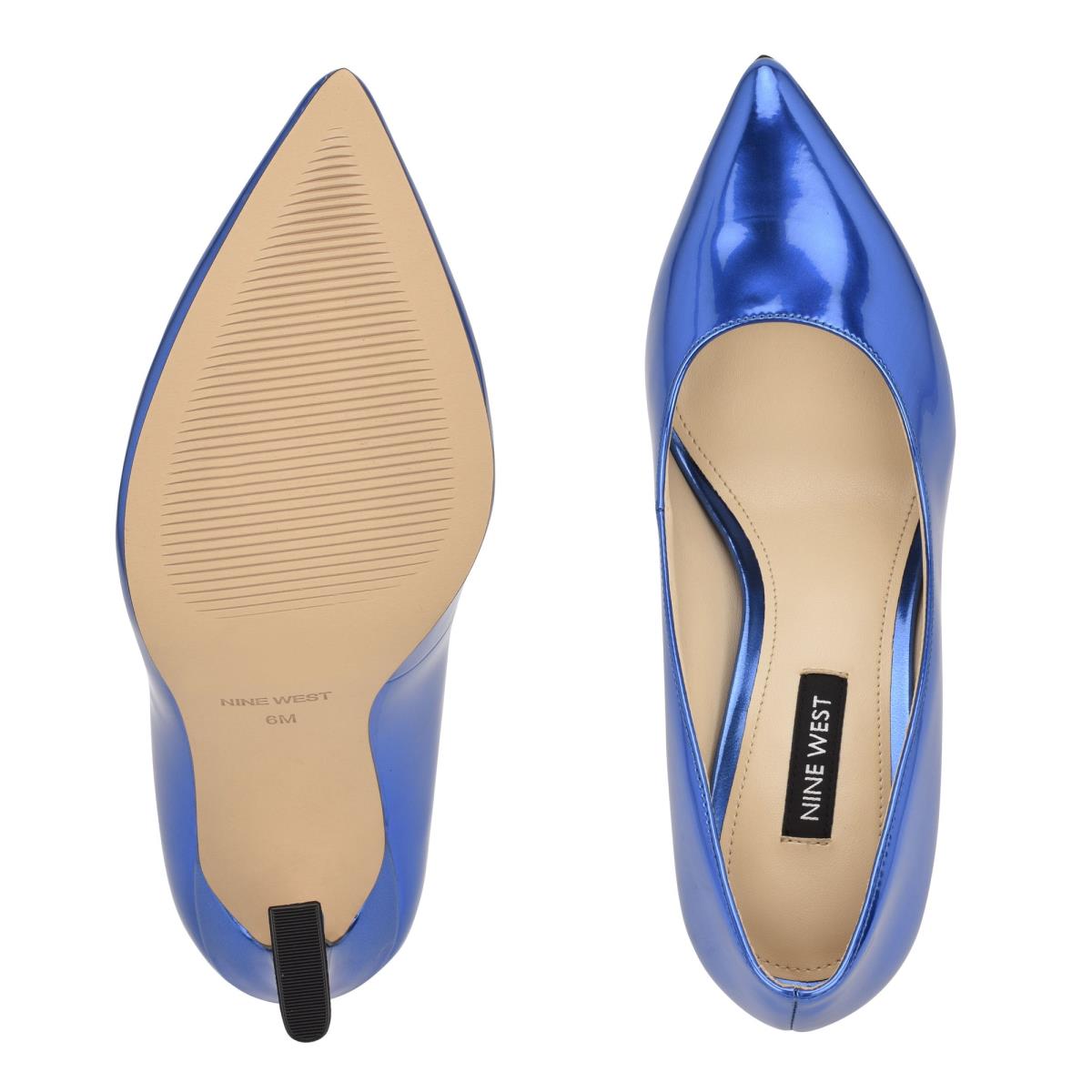 Zapatos De Salon Nine West Trendz Pointy Puntera Azules | 7432BYFIN