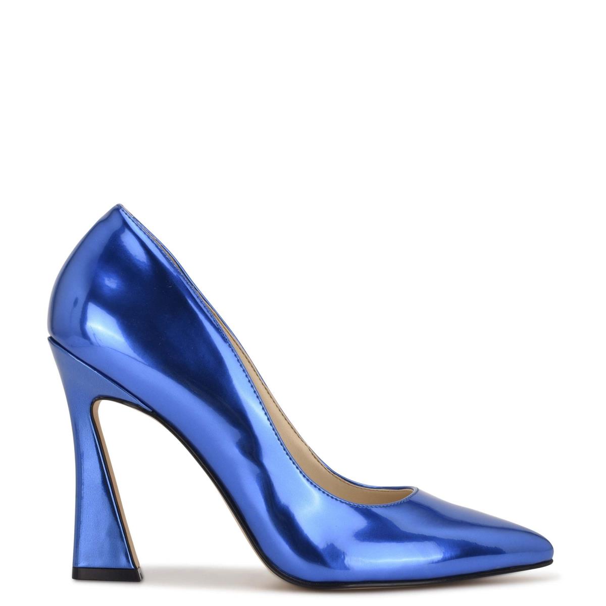 Zapatos De Salon Nine West Trendz Pointy Puntera Azules | 7432BYFIN