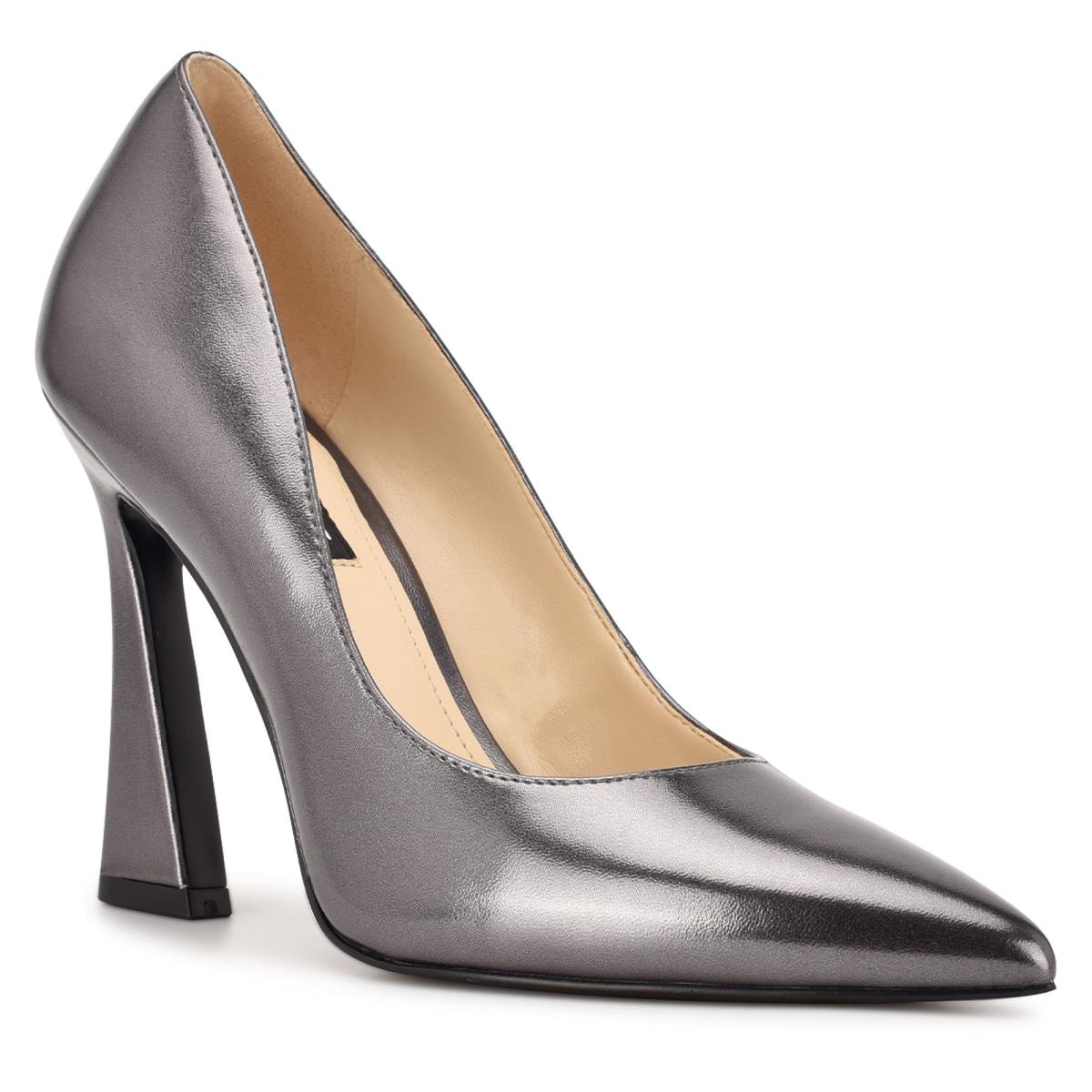 Zapatos De Salon Nine West Trendz Pointy Puntera Plateadas | 7952DIJQG