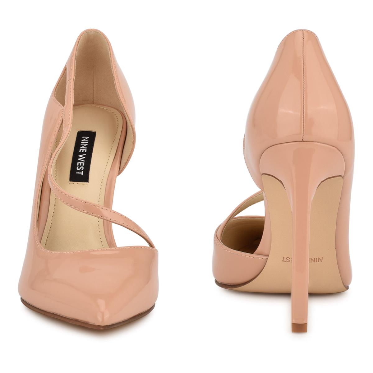 Zapatos De Salon Nine West Twirl Pointy Puntera Beige | 9728RQGAC