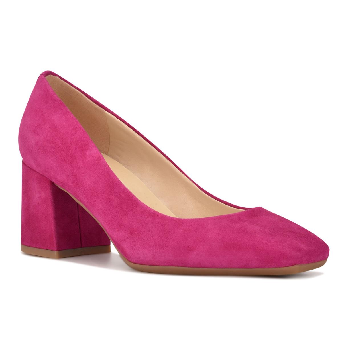 Zapatos De Salon Nine West Vibe 9x9 Block Heel Rosas | 1607BGNXS