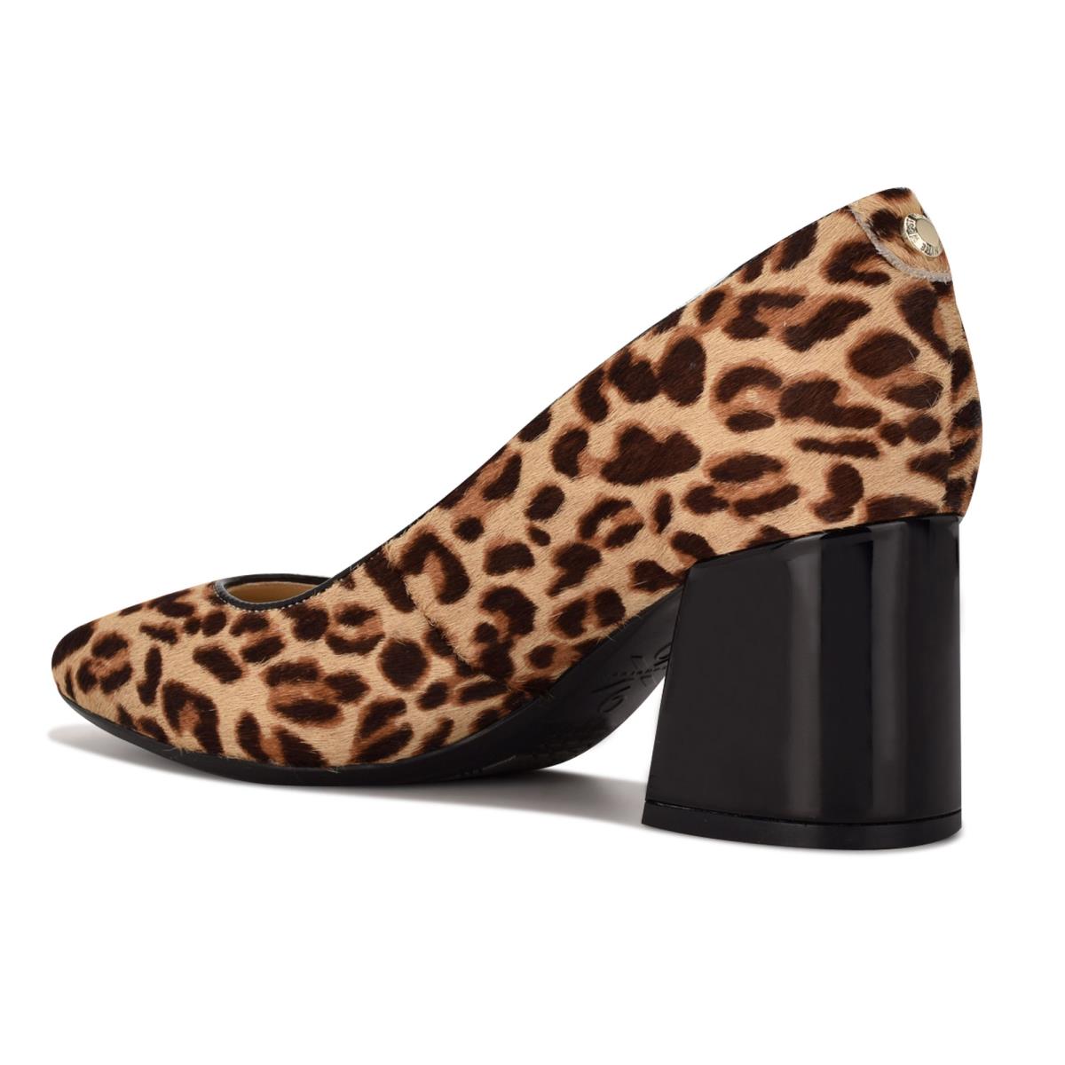 Zapatos De Salon Nine West Vibe 9x9 Block Heel Leopardo | 1746IJSEK