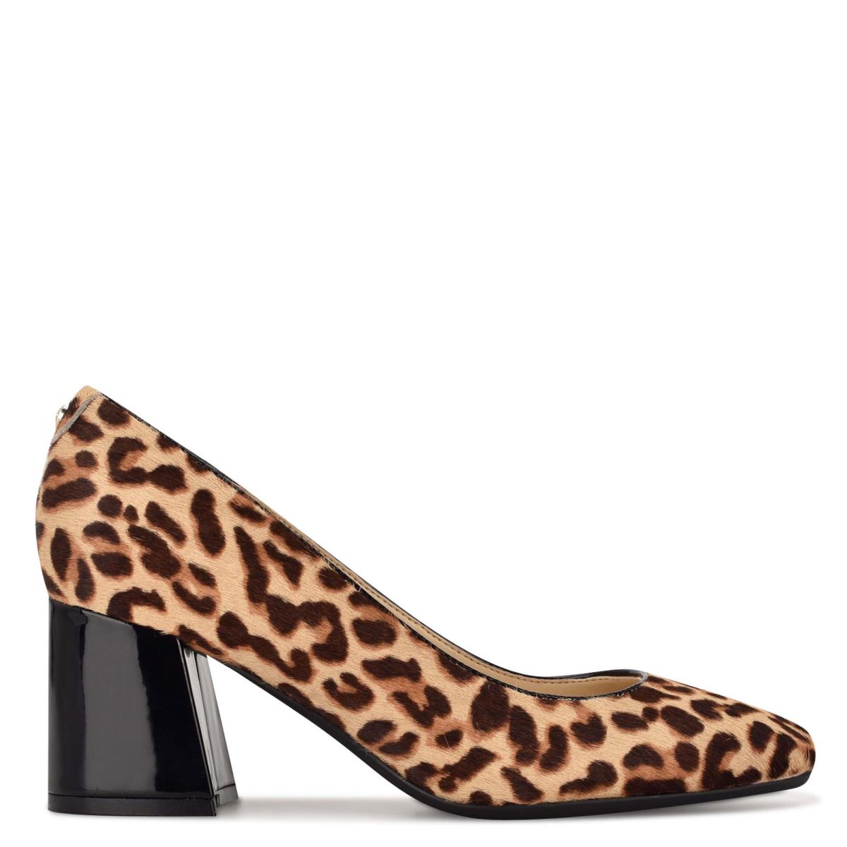 Zapatos De Salon Nine West Vibe 9x9 Block Heel Leopardo | 1746IJSEK