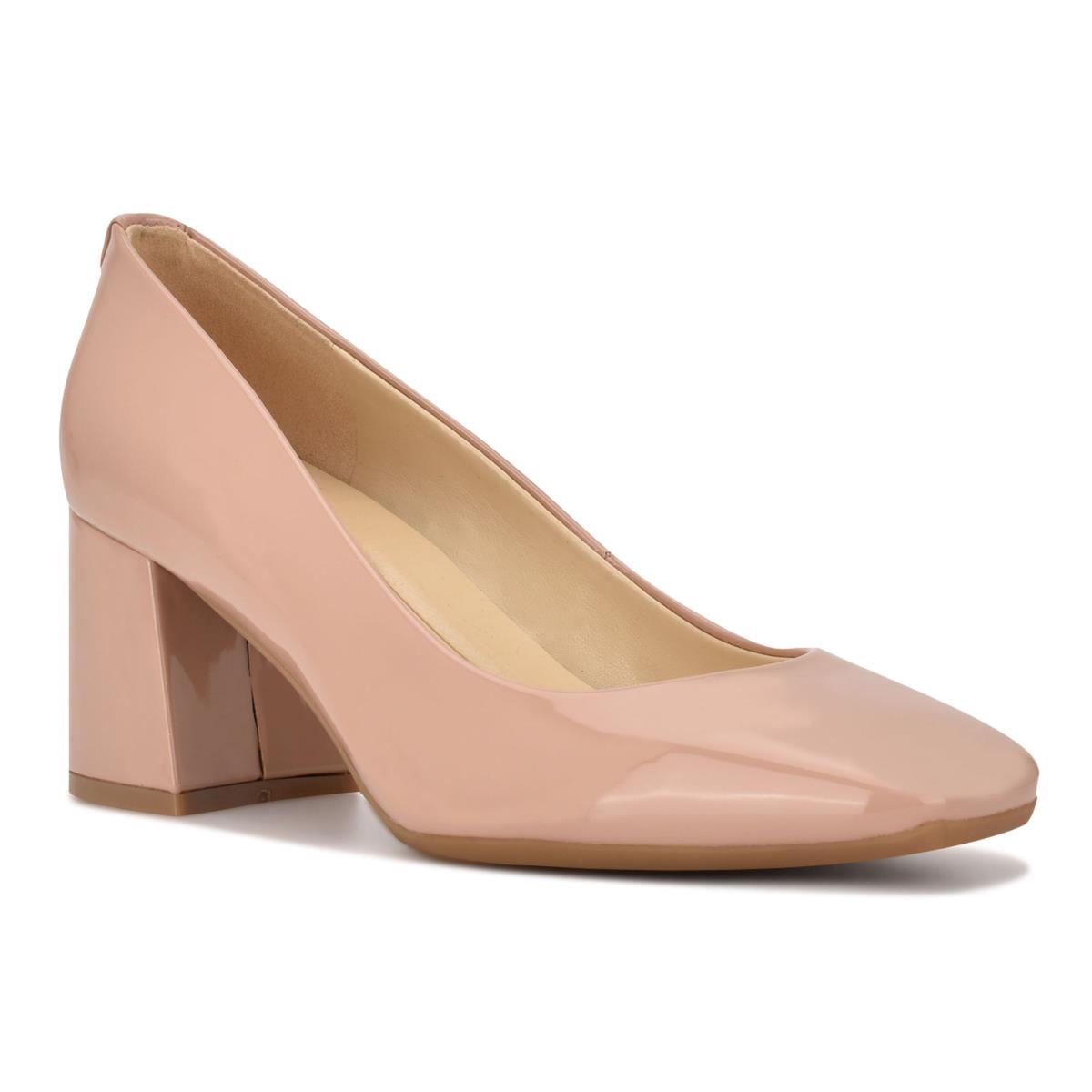 Zapatos De Salon Nine West Vibe 9x9 Block Heel Beige | 2183ZPOXR