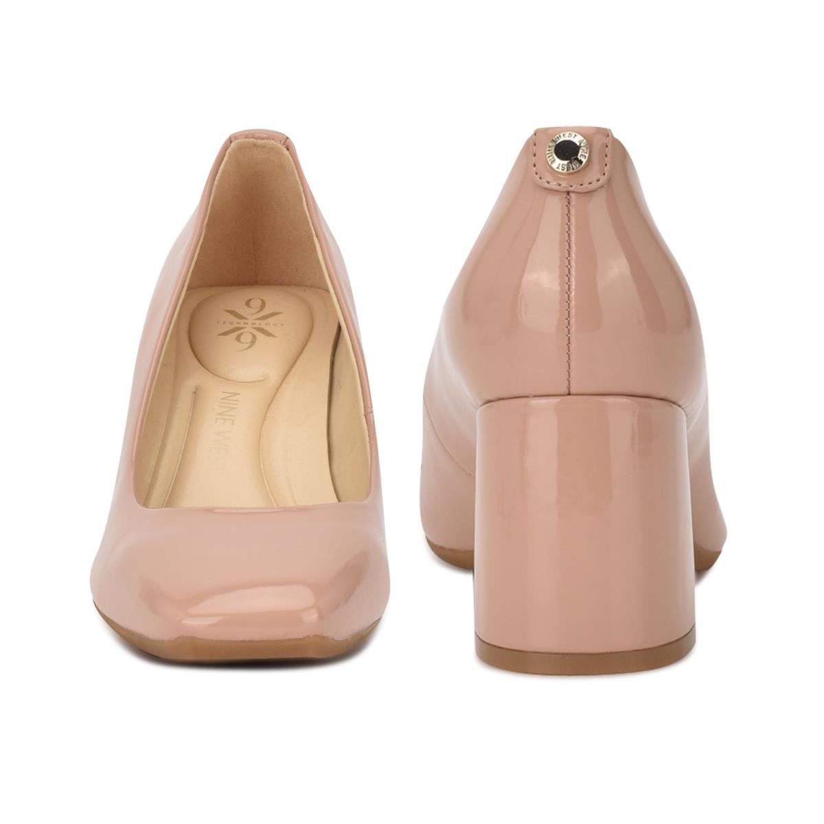 Zapatos De Salon Nine West Vibe 9x9 Block Heel Beige | 2183ZPOXR