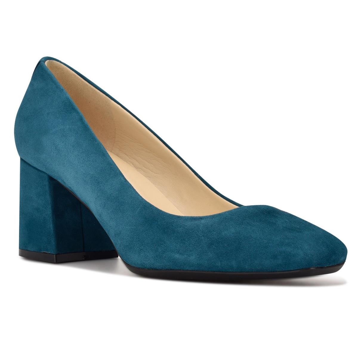 Zapatos De Salon Nine West Vibe 9x9 Block Heel Turquesa | 5041QIALT