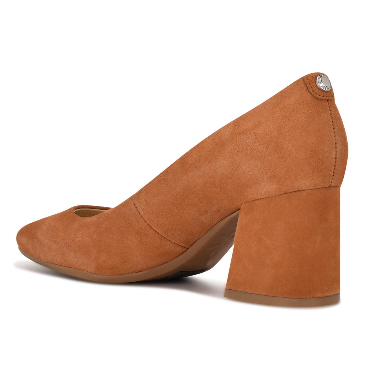 Zapatos De Salon Nine West Vibe 9x9 Block Heel Moutarde | 7986AIDGR