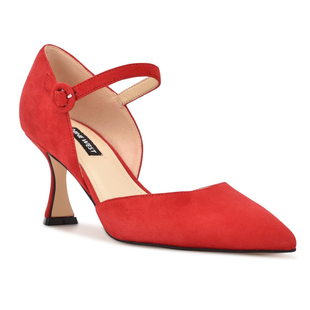 Zapatos De Salon Nine West Wanah Pointy Puntera Rojas | 5093FZLWB