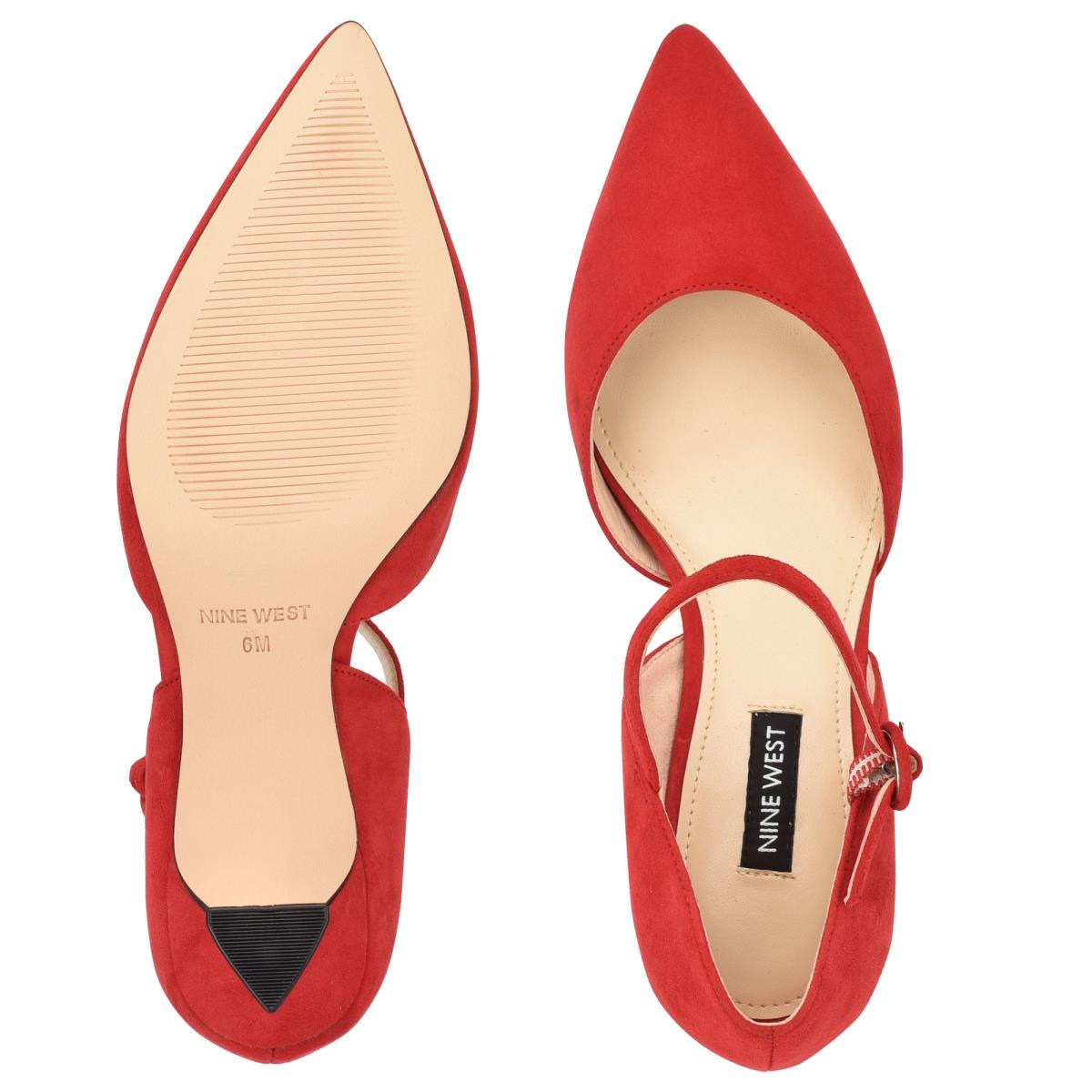 Zapatos De Salon Nine West Wanah Pointy Puntera Rojas | 5093FZLWB