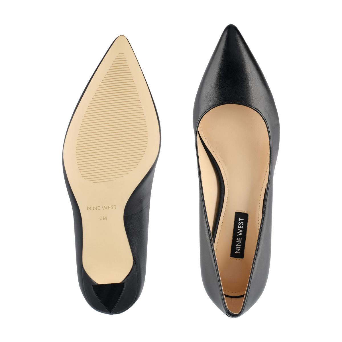 Zapatos De Salon Nine West Workin Pointy Puntera Negras | 8250WMOBT