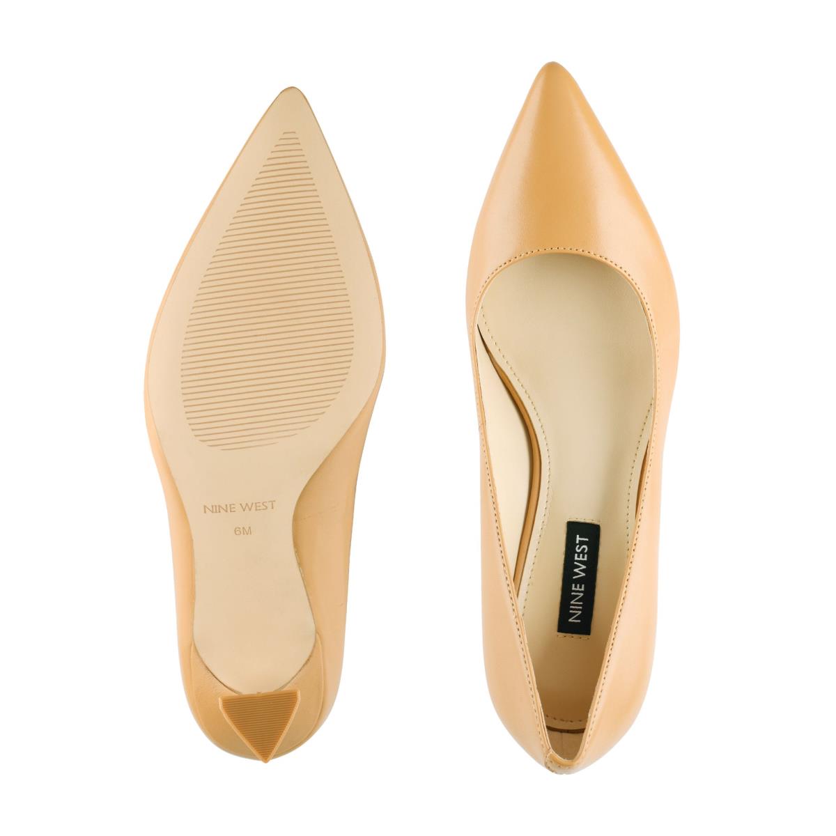 Zapatos De Salon Nine West Workin Pointy Puntera Beige | 9238HZSBI