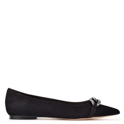 Ballerinas Nine West Brinks Pointy Puntera Negras | 2483WIRMD