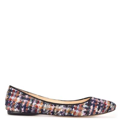 Ballerinas Nine West Speakup Almond Puntera Azules Multicolor | 8175DCUKW