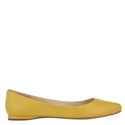 Ballerinas Nine West Speakup Almond Puntera Amarillo | 8752NQKLU