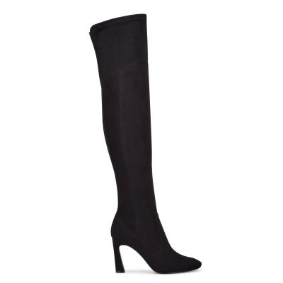 Botas Nine West Sizzle Over The Knee Heel Negras | 4281ZBOTA