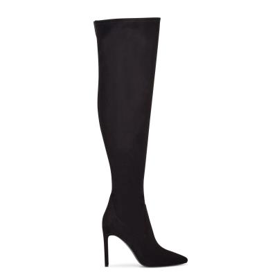 Botas Nine West Tacy Over The Knee Negras | 4628RUCMN