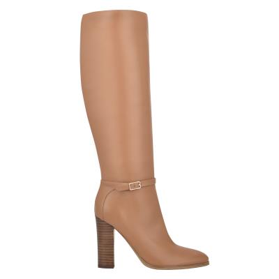 Botas de Tacon Nine West Kimy Beige | 1420LVERX