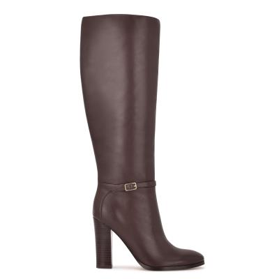 Botas de Tacon Nine West Kimy Marrones | 4109GWOJD