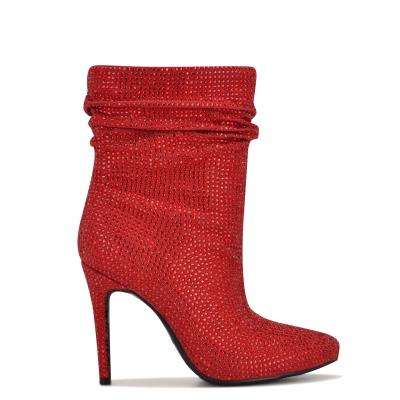 Botines Nine West Dazzle Vestido Rojas | 5497FIHBV