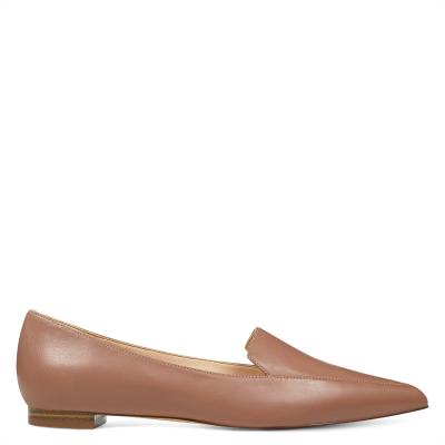 Flats Nine West Abay Smoking Beige | 2615WZOHU