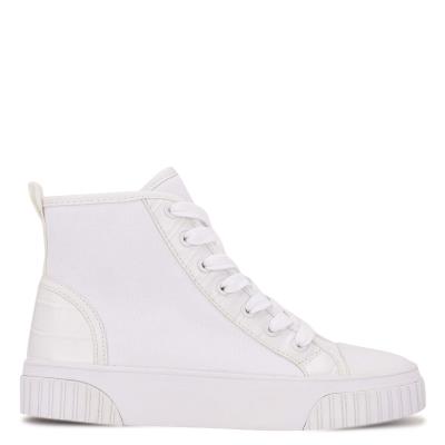 High Top Sneakers Nine West Dyiane Blancas | 7069XSPKB