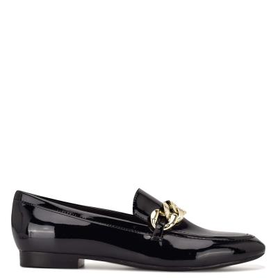 Loafers Nine West Chain Slip-On Negras | 0384GMFLX