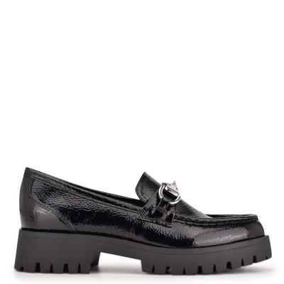 Loafers Nine West Gonehme Lug Sole Negras | 7816WFRTX